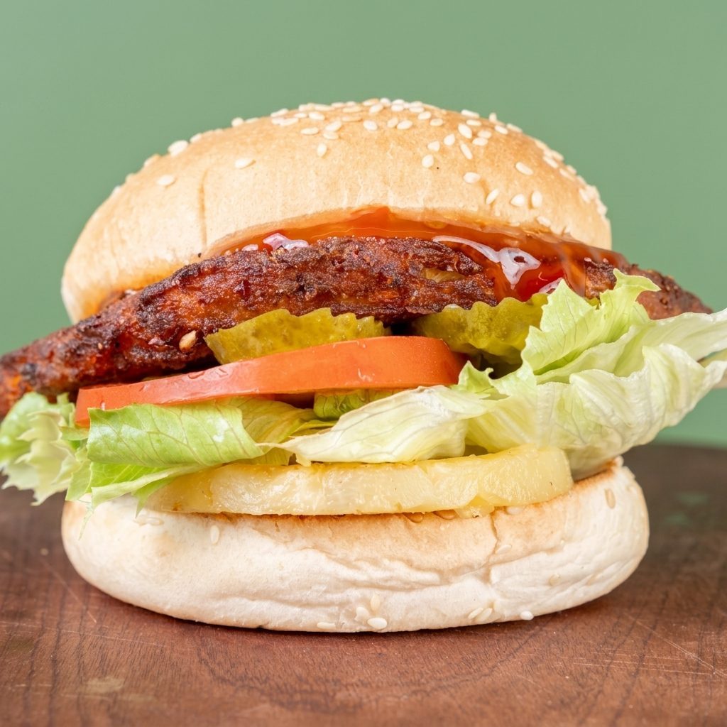 Gourmet Veg-Stack Burger