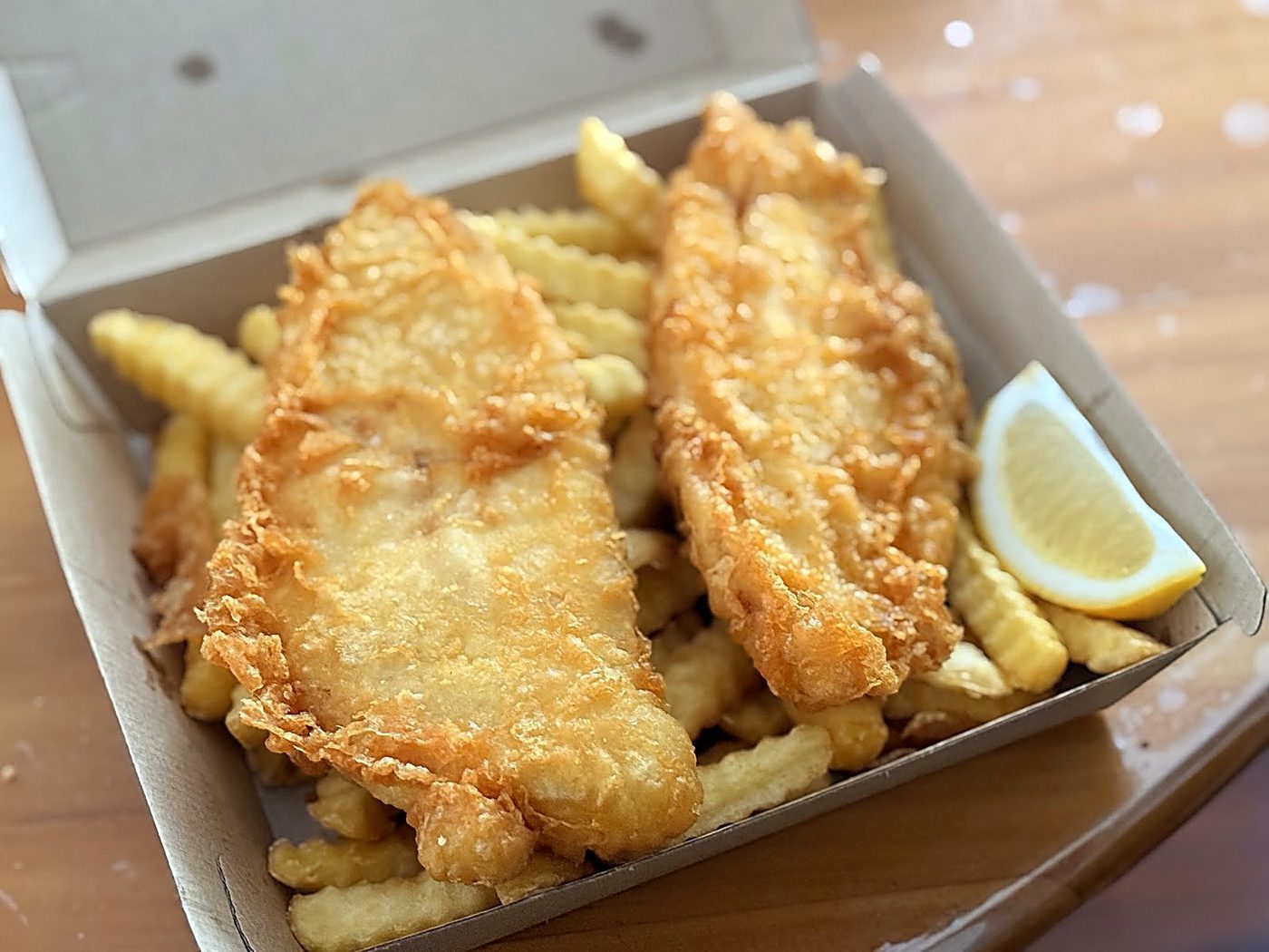Fish and Chips Takeaway Box
